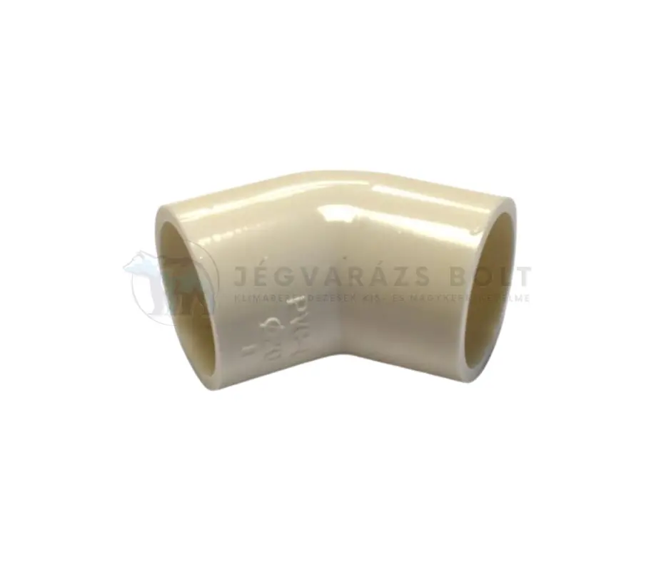 KONDENZVÍZ ELVEZETŐCSŐ KÖNYÖK 45° 20mm (RAGASZTHATÓ)